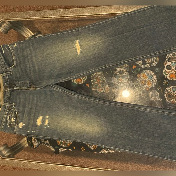 HOLLISTER®️🦜 Distressed Ripped Men’s Jean 36W x 34L ⚜️🤖VINTAGE STYLE🤖⚜️ - Picture 9 of 16
